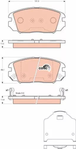 Brake Pad Set, disc brake
