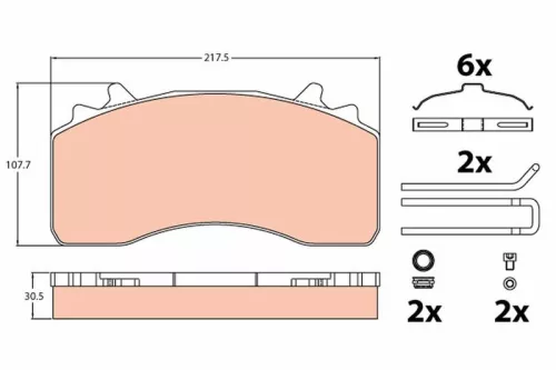 Brake Pad Set, disc brake