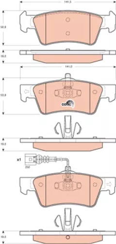 Brake Pad Set, disc brake