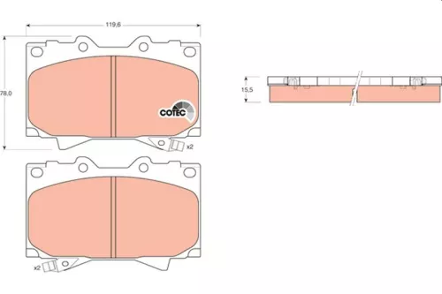 Brake Pad Set, disc brake