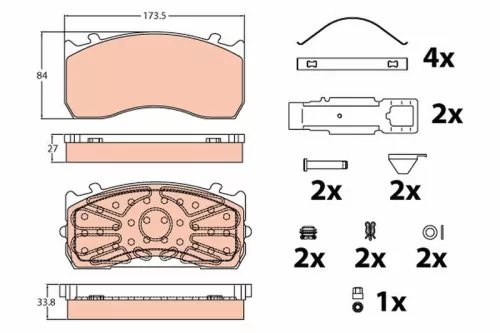 Brake Pad Set, disc brake