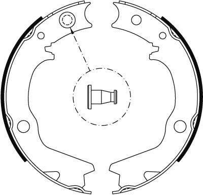 TRW Brake Shoe Set, parking brake (GS8479)