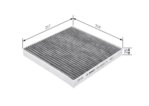 BOSCH Filter, cabin air (1987435544)