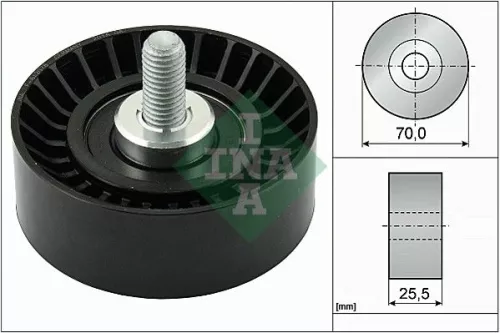 Deflection/Guide Pulley, V-ribbed belt