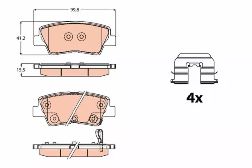 Brake Pad Set, disc brake