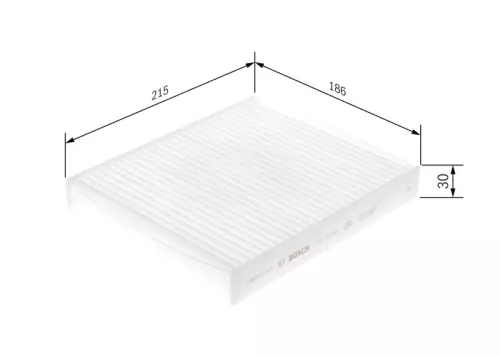 BOSCH Filter, cabin air (1987435108)