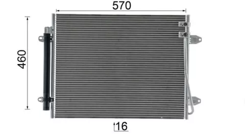 MAHLE Condenser, air conditioning (AC734000P)
