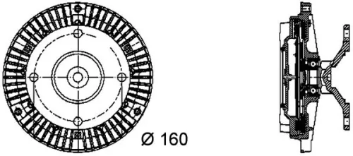 MAHLE Clutch, radiator fan (CFC50000P)