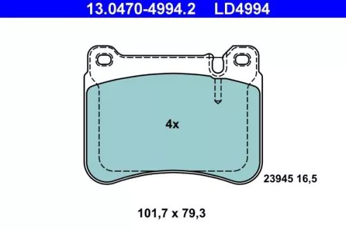 Brake Pad Set, disc brake