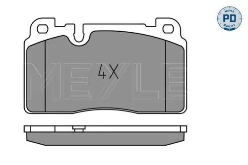 MEYLE Brake Pad Set, disc brake (0252564317/PD)