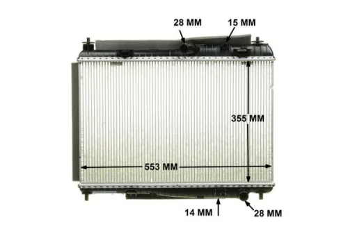MAHLE Radiator, engine cooling (CR1135000P)