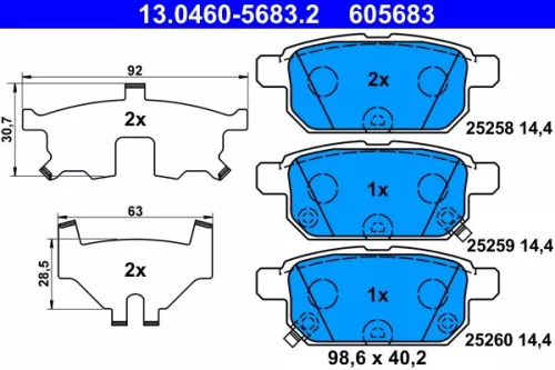 Brake Pad Set, disc brake