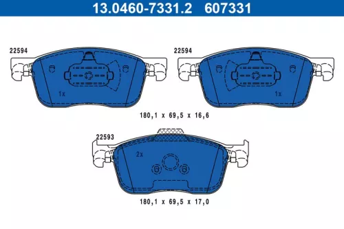 Brake Pad Set, disc brake