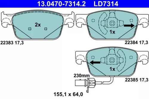 Brake Pad Set, disc brake