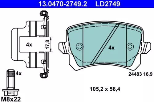 Brake Pad Set, disc brake