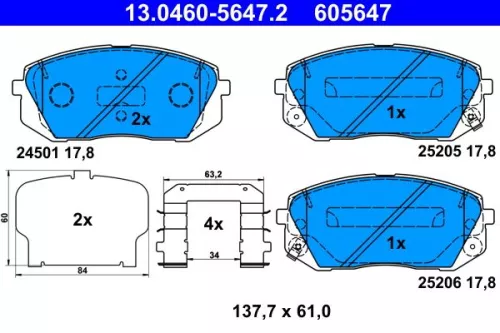 Brake Pad Set, disc brake