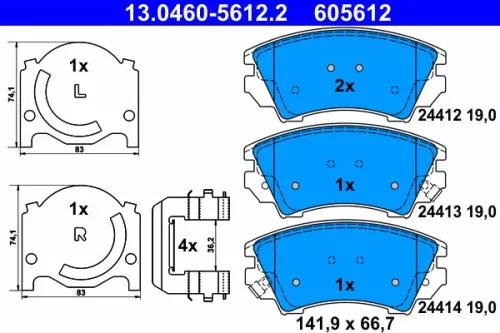 Brake Pad Set, disc brake