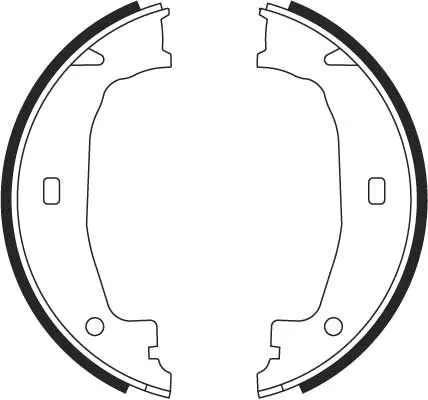 TRW Brake Shoe Set, parking brake (GS8432)
