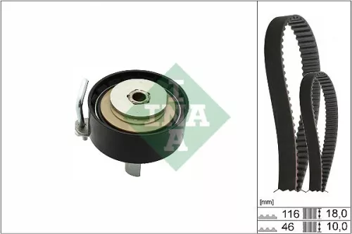 Schaeffler INA Belt Tensioner, V-ribbed belt (534040410)