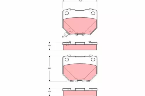 Brake Pad Set, disc brake