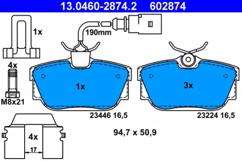 Brake Pad Set, disc brake