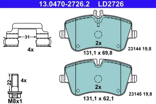 Brake Pad Set, disc brake