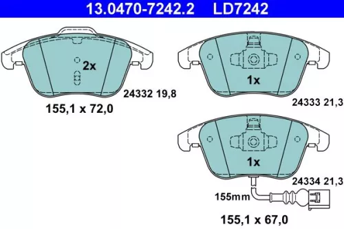 Brake Pad Set, disc brake