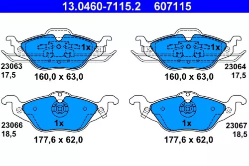 Brake Pad Set, disc brake