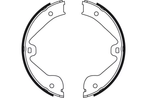 TRW Brake Shoe Set, parking brake (GS8718)