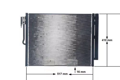 MAHLE Condenser, air conditioning (AC596000S)