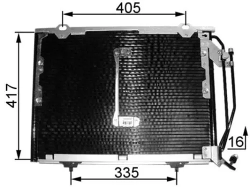 MAHLE Condenser, air conditioning (AC244001S)