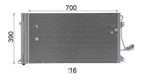 MAHLE Condenser, air conditioning (AC659000P)