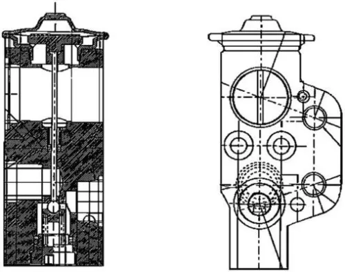 MAHLE Expansion Valve, air conditioning (AVE58000P)