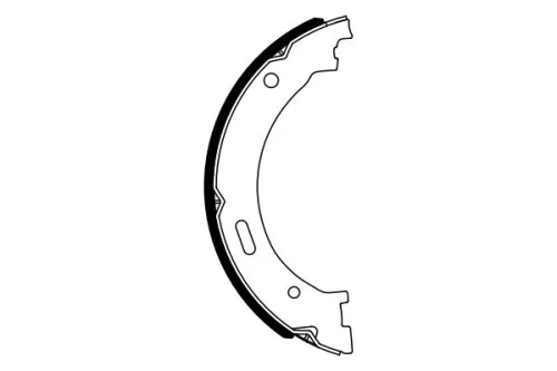 BOSCH Brake Shoe Set, parking brake (0986487942)
