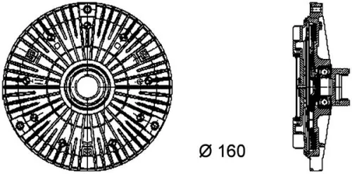 MAHLE Clutch, radiator fan (CFC57000P)