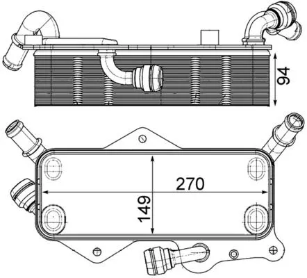 Oil Cooler, automatic transmission