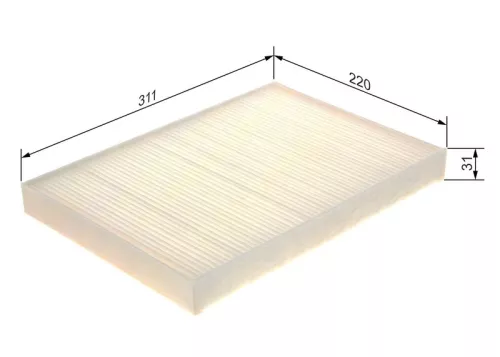 BOSCH Filter, cabin air (1987435105)