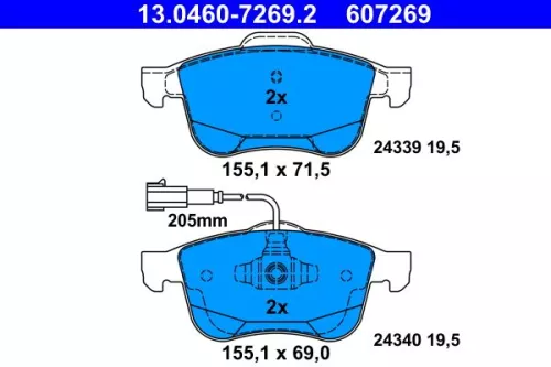 Brake Pad Set, disc brake