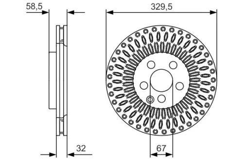 BOSCH Brake Disc (0986479D13)