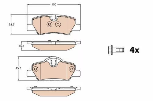 Brake Pad Set, disc brake