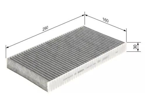BOSCH Filter, cabin air (1987431459)