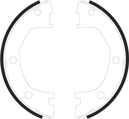 TRW Brake Shoe Set, parking brake (GS8440)