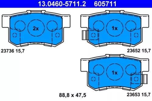 Brake Pad Set, disc brake