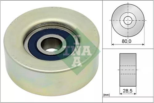 Schaeffler INA Deflection/Guide Pulley, V-ribbed belt (532085510)