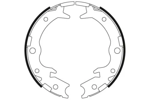 TRW Brake Shoe Set, parking brake (GS8697)