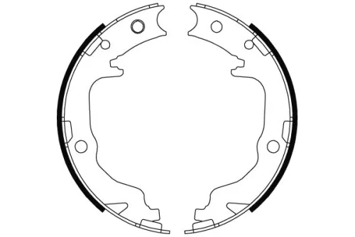 TRW Brake Shoe Set, parking brake (GS8804)