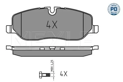 MEYLE Brake Pad Set, disc brake (0252419118/PD)
