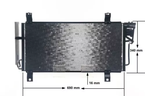 MAHLE Condenser, air conditioning (AC714000S)
