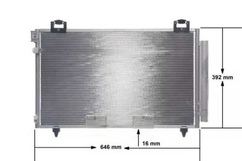 MAHLE Condenser, air conditioning (AC814000S)