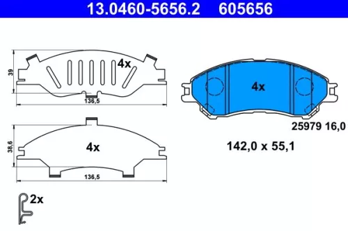 Brake Pad Set, disc brake